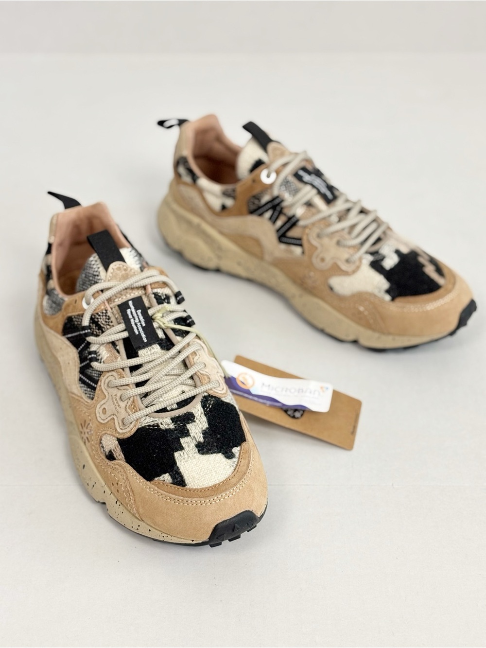 Free People Flower Mountain Yamano 3 Sneakers in Mud Light Brown Size 8.5 - Picture 2 of 11